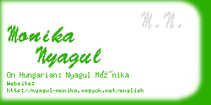 monika nyagul business card